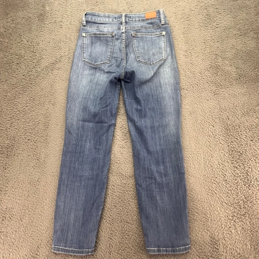 Judy Blue Los Angeles Relaxed‎ Fit Blue Denim Jeans Women Size 27 Distressed